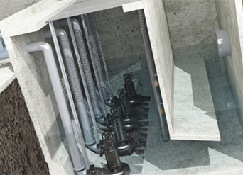 Application of equipment for wastewater treatment works